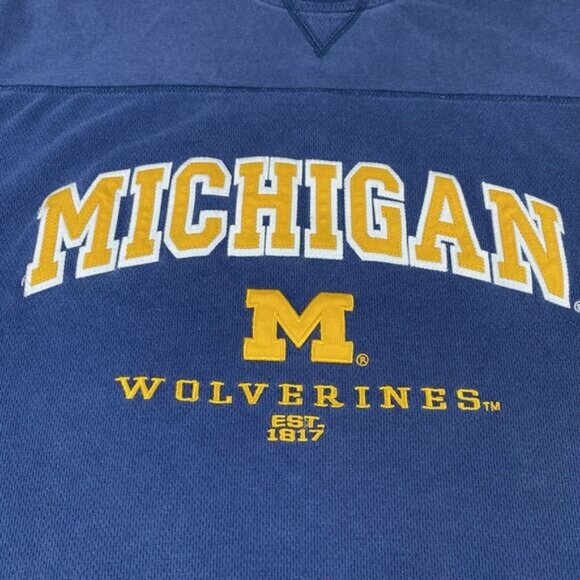 Vintage Michigan Wolverines Lee Sport Crewneck Sweatshirt Size L Embroidered 90s - Picture 9 of 16
